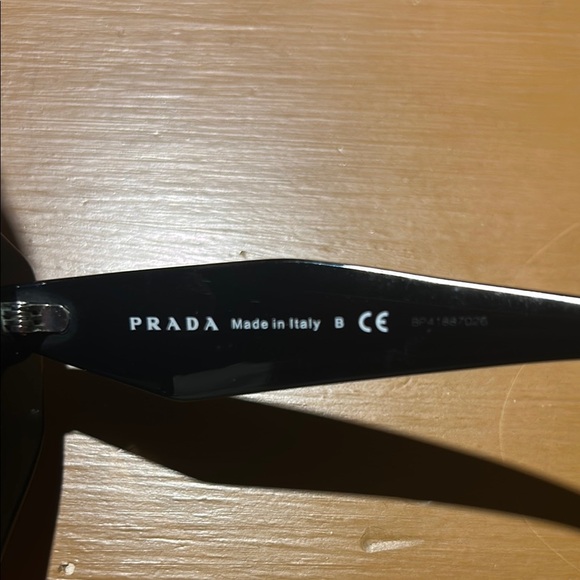 Prada Black Oversized Cat-Eye Glasses - Picture 7 of 13